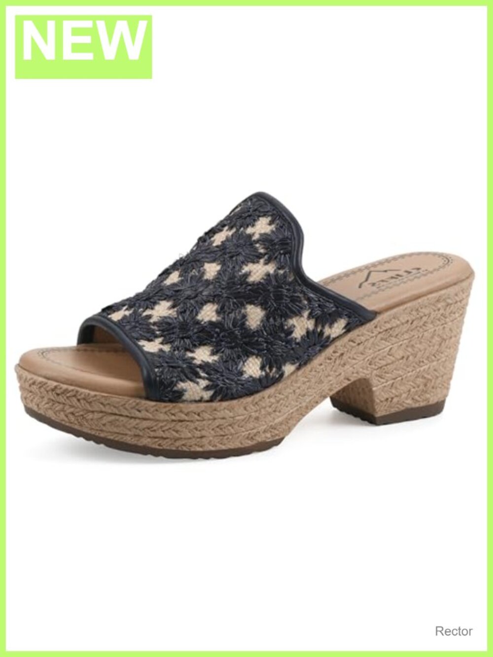 Women's Platform Wedge Sandals Embroidered Slip On Breathable Casual